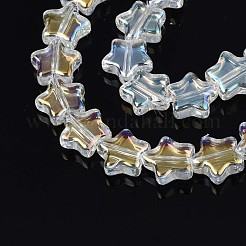 Electroplate Glass Beads Strand&nbsp;EGLA-S188-17-B04