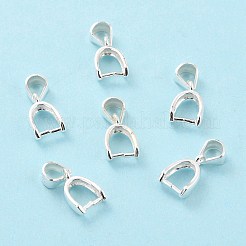 925 Sterling Silver Ice Pick Pinch Bails&nbsp;STER-Z001-121S-02