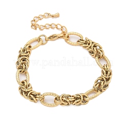 304 Stainless Steel Ovel Link Chain Bracelets for Women&nbsp;BJEW-U038-02G