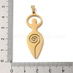 304 Stainless Steel Pendants&nbsp;STAS-O005-06G