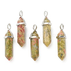 Natural & Synthetic Gemstone Pointed Pendants&nbsp;G-M378-01P-A