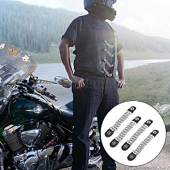 4Pcs PU Leather & Alloy Chain Vest Extenders&nbsp;DIY-CL0001-91B