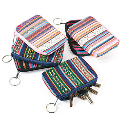 6Pcs Bohemian Style Stripe Pattern Cotton Cloth Wallets&nbsp;ABAG-TA0001-83