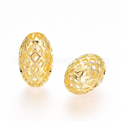Rack Plating Brass Filigree Beads&nbsp;X-KK-D530-08G