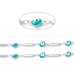 304 Stainless Steel Enamel  Link Chains&nbsp;STAS-H145-19P