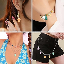 6Pcs Luminous Resin Mushroom Charms&nbsp;CRES-YW0002-47