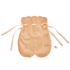Velvet Jewelry Drawstring Gift Bags&nbsp;ABAG-CJC0003-02B