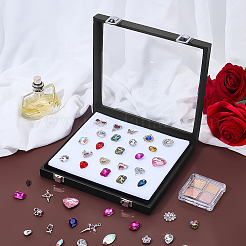 PU Leather Loose Diamnond Gemstone Display Boxes&nbsp;LBOX-WH0004-06