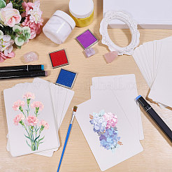 50Pcs Rectangle Paper Blank Card&nbsp;DIY-WH0591-322B