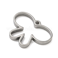 Butterfly 304 Stainless Steel Open Back Bezel Pendants&nbsp;STAS-K279-03A-P