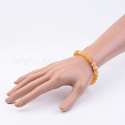 Natural Weathered Agate Stretch Beads Bracelets&nbsp;X-BJEW-JB02513-02