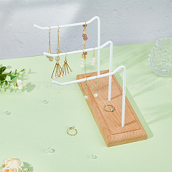 1 Tier 3-Row Iron Jewelry Display Rack&nbsp;EDIS-WH0029-97A