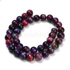 Natural Tiger Eye Beads Strands&nbsp;G-B133-A02-10mm-10