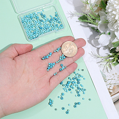 337Pcs 3 Sizes Dyed Synthetic Turquoise Beads&nbsp;TURQ-PH0001-23