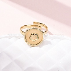 304 Stainless Steel Cuff Rings for Women&nbsp;RJEW-B136-04B-G