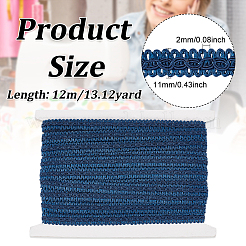 Polyester Braided Ribbons&nbsp;OCOR-WH0070-12C