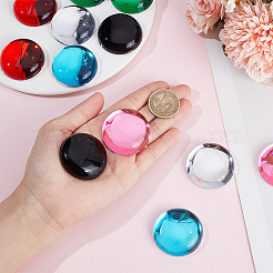 12Pcs 6 Colors Acrylic Imitation Cat Eye Cabochons&nbsp;MACR-NB0001-32