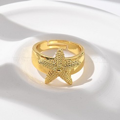 Brass Cuff Rings for Women&nbsp;RJEW-U041-20G