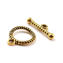 Tibetan Style Toggle Clasps&nbsp;TIBEB-A0701-AG-LF