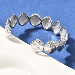 Brass Cuff Bangles for Women&nbsp;BJEW-U018-03P