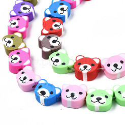 Handmade Polymer Clay Bead Strands&nbsp;CLAY-S096-004-01