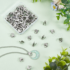100Pcs 201 Stainless Steel Pendant Bails&nbsp;STAS-DC0012-47