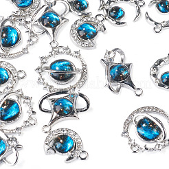 16Pcs 4 Styles Alloy Rhinestone Pendants&nbsp;FIND-TA0011-19