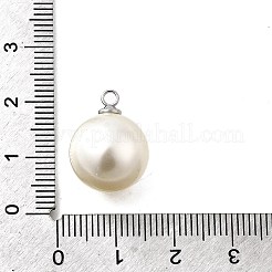ABS Plastic Imitation Pearl Pendants&nbsp;FIND-H052-01H-01P