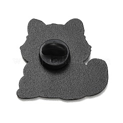 Cute Raccoon Eating Cookie Enamel Pins&nbsp;JEWB-K040-05EB