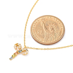 925 Sterling Silver Colorful Cubic Zirconia Constellation Pendant Cable Chain Necklaces for Women&nbsp;STER-R009-01G-01