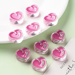 Transparent Enamel Acrylic Beads&nbsp;TACR-S155-004I