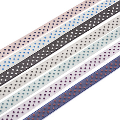 70 Yards 7 Colors Polka Dot Print Nylon Ribbons&nbsp;OCOR-TA0001-61