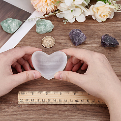 Heart Natural Selenite Decorative Bowls&nbsp;AJEW-WH0460-043A