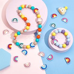 20Pcs 5 Colors Silicone Beads&nbsp;SIL-CA0001-09