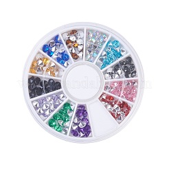 Imitation Taiwan Acrylic Rhinestone Pointed Back Cabochons&nbsp;OACR-X0006-11-4mm-B
