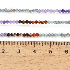 Gradient Color Natural Apatite & Carnelian & Dyed White Jade Beads Strands&nbsp;GG-CBA1668-A07-2mm