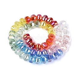 Electroplate Transparent Glass Beads Strands&nbsp;EGLA-N022-14A-B02