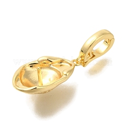 Brass European Dangle Charms Bails&nbsp;KK-K388-57G