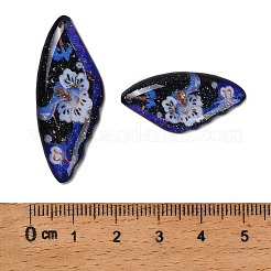 4Pcs 4 Styles Transparent Epoxy Resin Pendants&nbsp;RESI-B032-04B