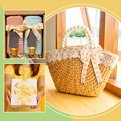 20 Yards 4 Styles Sun Pattern Polyester Ribbon&nbsp;OCOR-PH0007-71