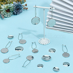 48Pcs 4 Styles 304 Stainless Steel Hoop Earring&nbsp;EJEW-DR00001