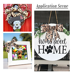 3 Rolls 3 Styles Paw Print Theme Polyester Ribbons&nbsp;SRIB-TA0001-32B