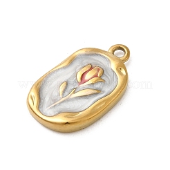 304 Stainless Steel Enamel Pendants&nbsp;STAS-B113-11G-01