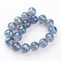Electroplate Glass Bead Strands&nbsp;EGLA-J140-FR05-16mm