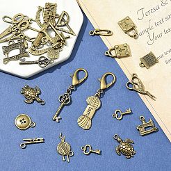 30Pcs Tibetan Style Alloy Pendants&nbsp;FIND-YW0008-70