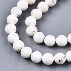 Natural Magnesite Beads Strands&nbsp;G-S373-003-6mm