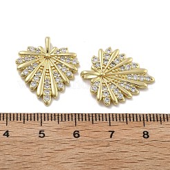 Brass Micro Pave Cubic Zirconia Pendants&nbsp;KK-U060-12G