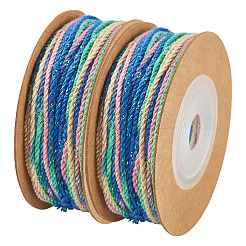 2 Rolls Segment Dyed Cotton Twisted String Cord&nbsp;OCOR-TA0002-95C