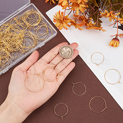 160Pcs 4 Style Brass Wine Glass Charm Rings&nbsp;KK-SP0001-33G