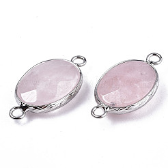 Natural Rose Quartz Links/Connectors&nbsp;G-T131-102-29